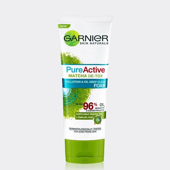 فوم شوینده ماچا گارنیه مدل Garnier PureActive Matcha Deep Cleen Foam