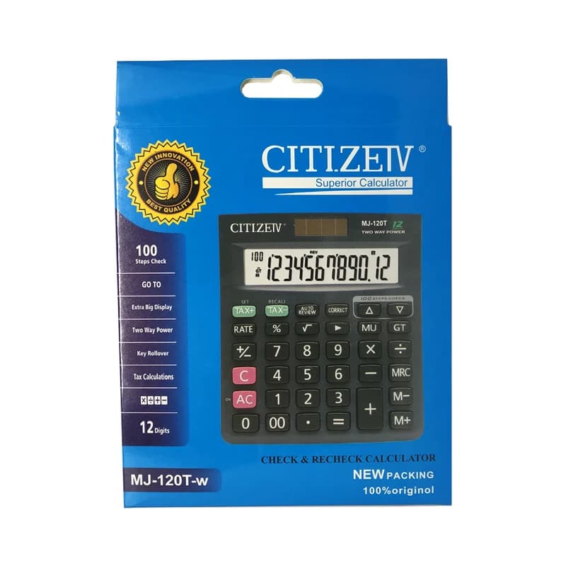 ماشین حساب سیتیزیو مدل MJ-120T-W — تصویر ۵