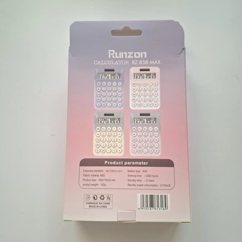ماشین حساب مدل دکمه کیبوردی رانزن طرح Rz.858MAX — تصویر ۸