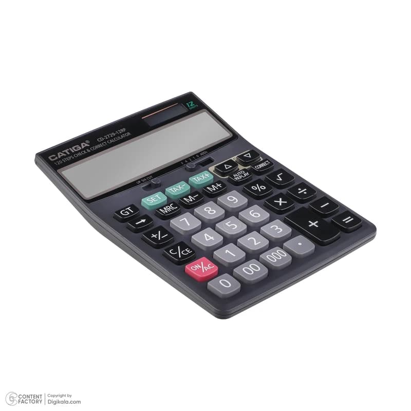 ماشین حساب کاتیگا مدل CD-2729-12RP — تصویر ۲