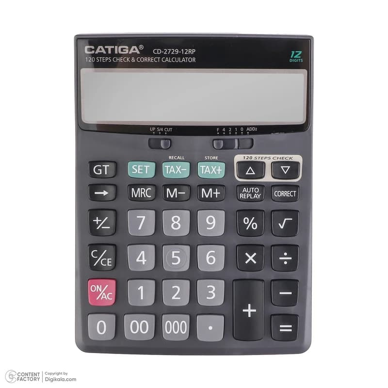 ماشین حساب کاتیگا مدل CD-2729-12RP — تصویر ۴