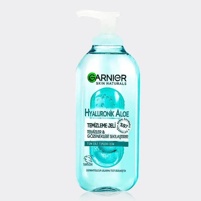 ژل شستشو هیالورونیک اسید و آلوئه ورا گارنیه مدل Garnier Hyaluronik Aloe Hydrating Gel