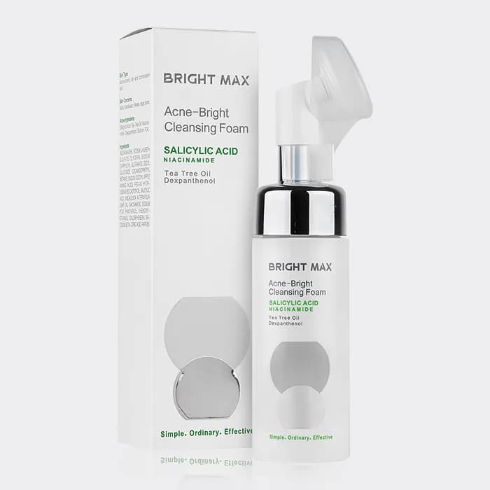 فوم شستشو پوست چرب آکنه برایت برایت مکس Bright Max Acne-Bright Cleansing Foam 150ml — تصویر ۲