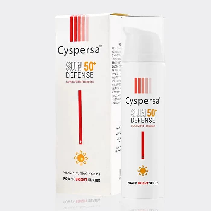 فلوئید ضد آفتاب ضد لک سیسپرسا Cyspersa Sun 50+ Defense Fluid Sunscreen 50ml — تصویر ۲
