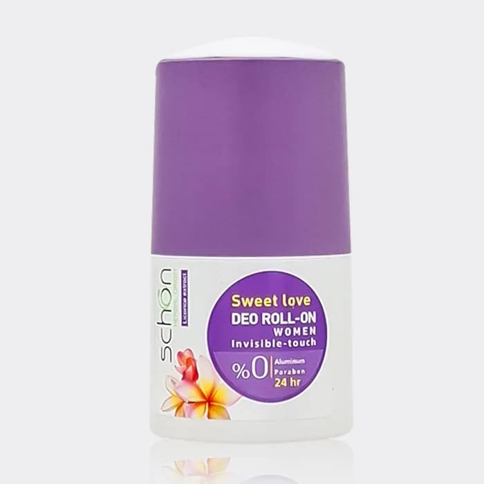 رول دئودورانت زنانه فاقد آلومینیوم شون Schon Sweet Love Deo Roll-On 50ml