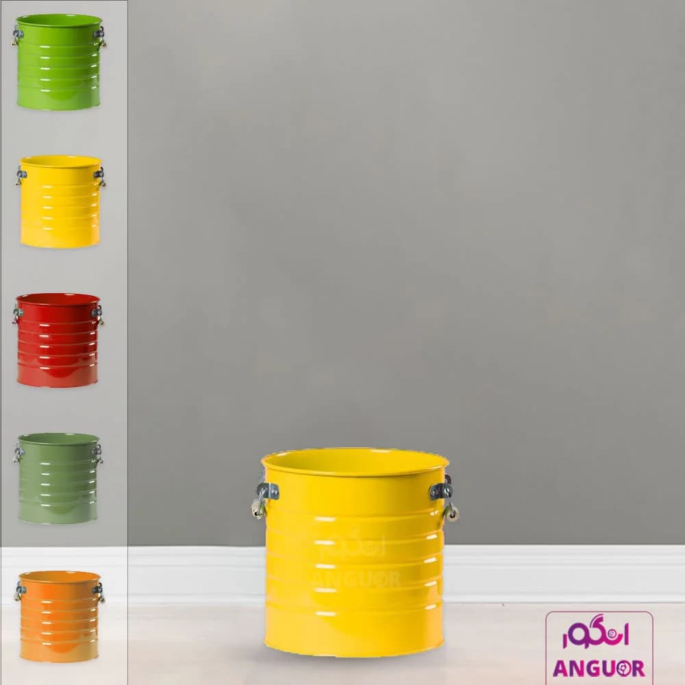 گلدان فلزی لاین قرمز (ارتفاع 30) — تصویر ۲