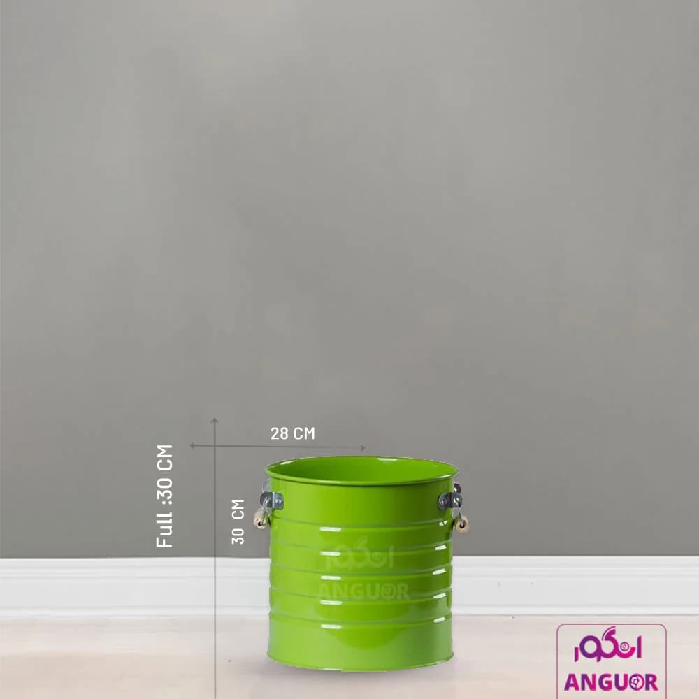 گلدان فلزی لاین قرمز (ارتفاع 30) — تصویر ۶