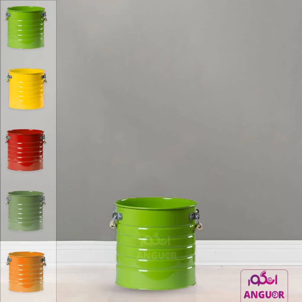 گلدان فلزی لاین قرمز (ارتفاع 30) — تصویر ۳
