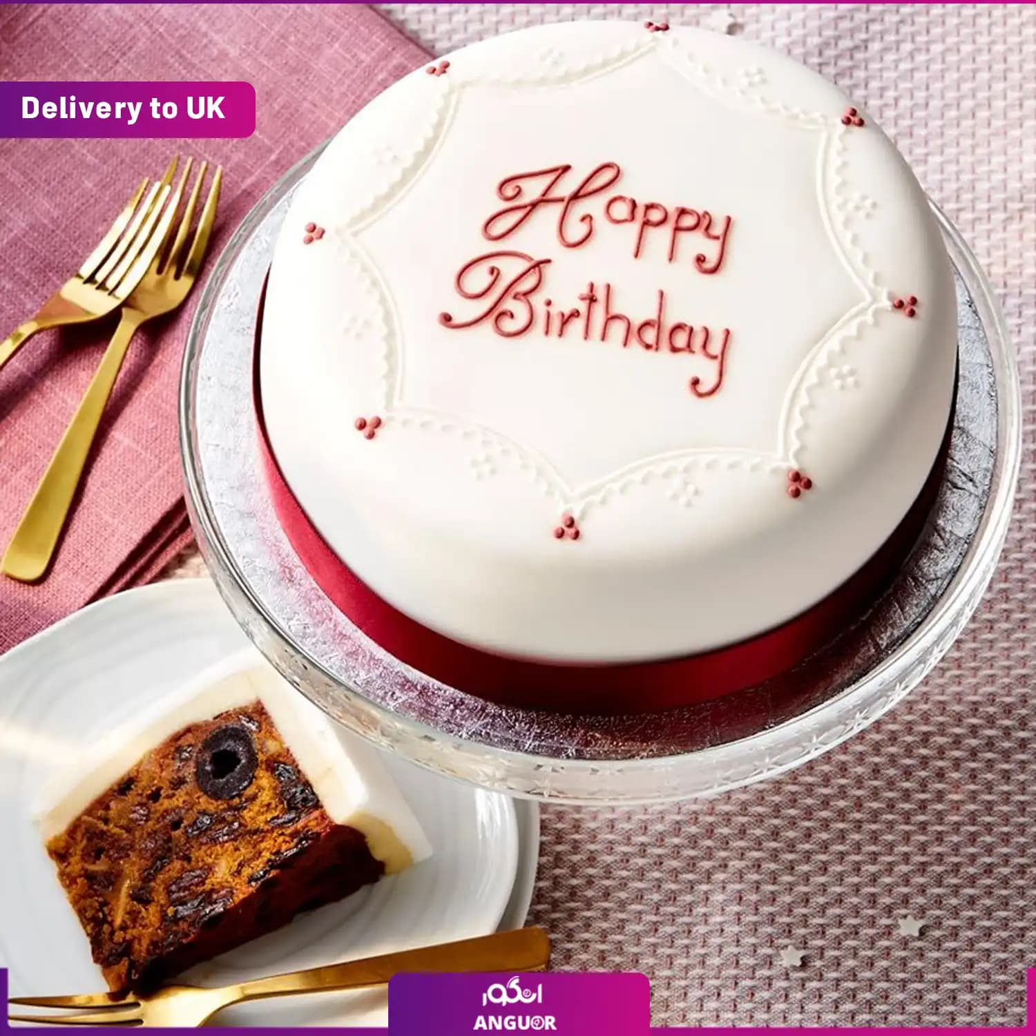 Happy Birthday Cake(Delivery to UK)