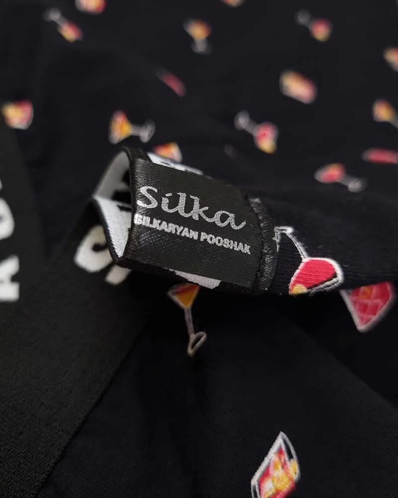 شورت مردانه نیم‌پا طرح power سیلکا — تصویر ۵
