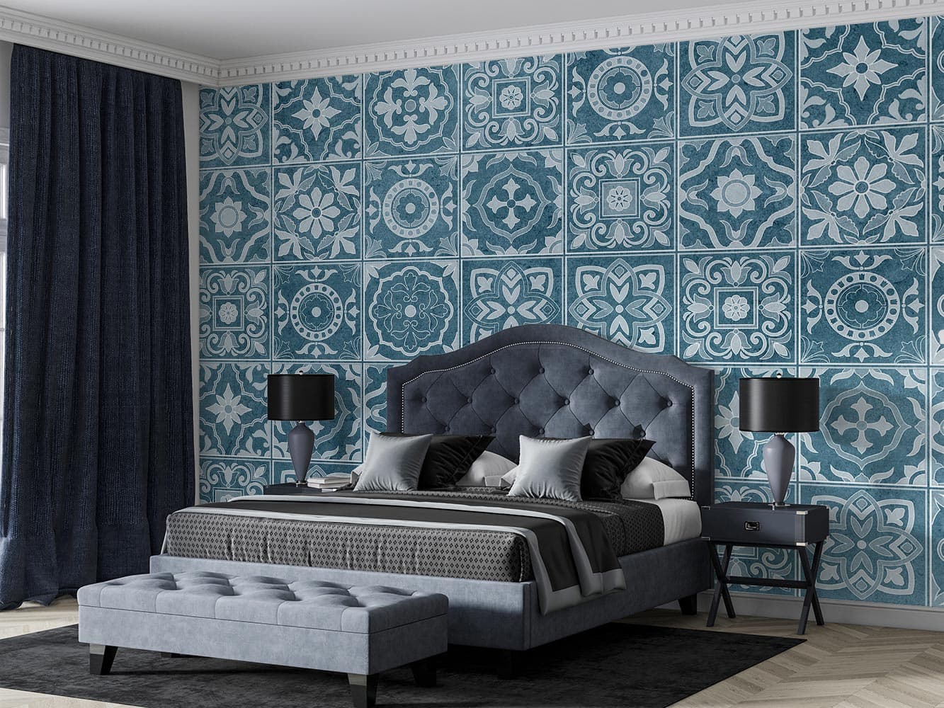 کاغذ دیواری سنتی اسلیمی M10136800