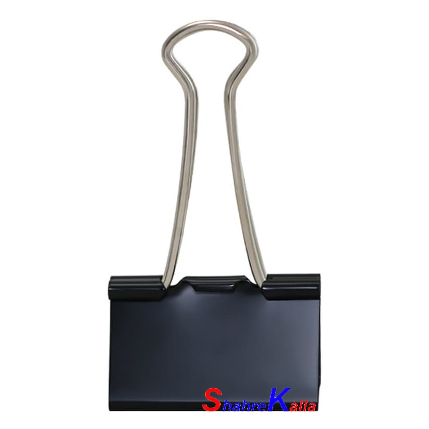 گیره دوبل مشکی پنتر سایز 41 ملیمتری (بسته 12 عددی)
