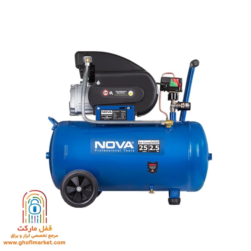 کمپرسور باد 25 لیتری نووا مدل NTA-9025