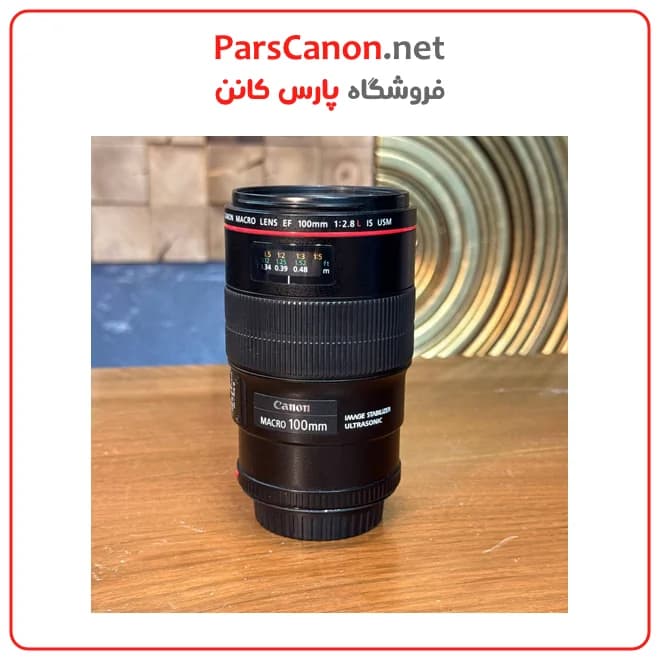 لنز دست دوم کانن Canon EF 100mm f/2.8L Macro IS USM