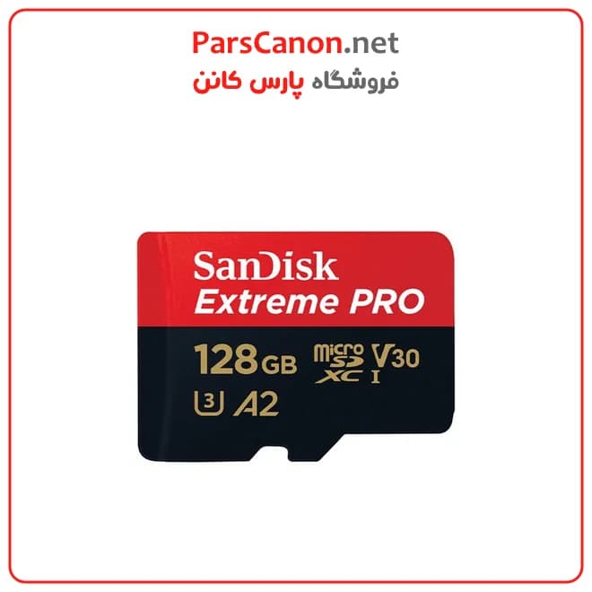 کارت حافظه سن دیسک 128 گیگ میکرو اس دی سرعت 250مگابایت SanDisk Extreme PRO microSD 128GB 250MB/s