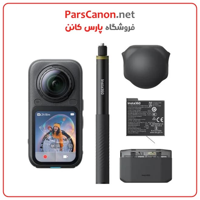 دوربین اکشن اینستا 360 x6 باندل مدل Insta360 X6 360 8K Camera Essentials Bundle (Midnight Black)