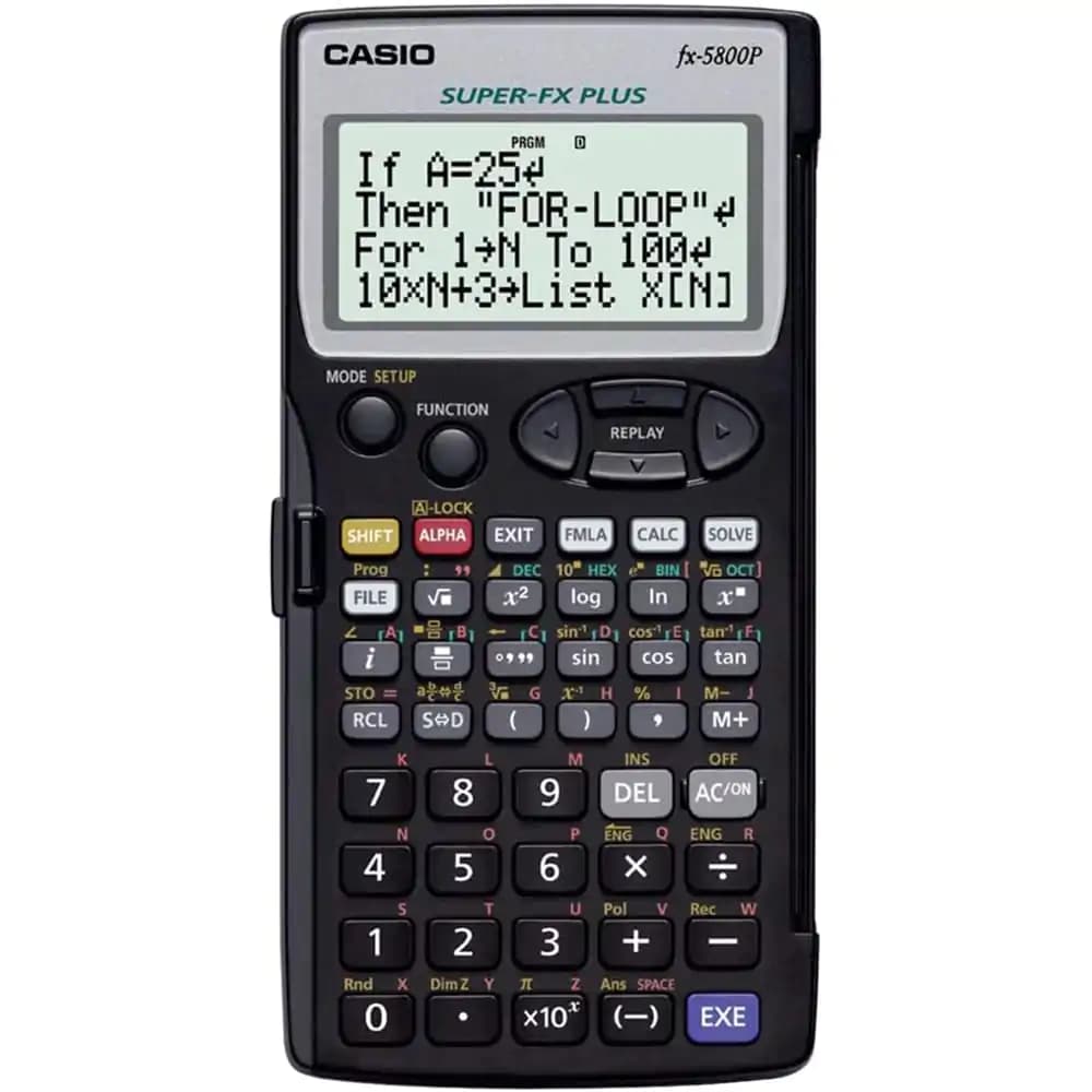 ماشین حساب کاسیو Casio FX-5800P — تصویر ۵