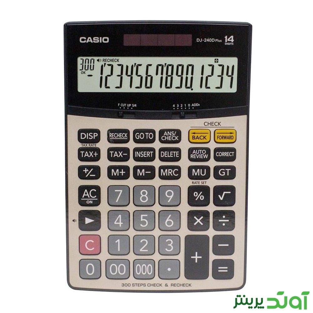 ماشین حساب کاسیو DJ-240D Plus — تصویر ۲