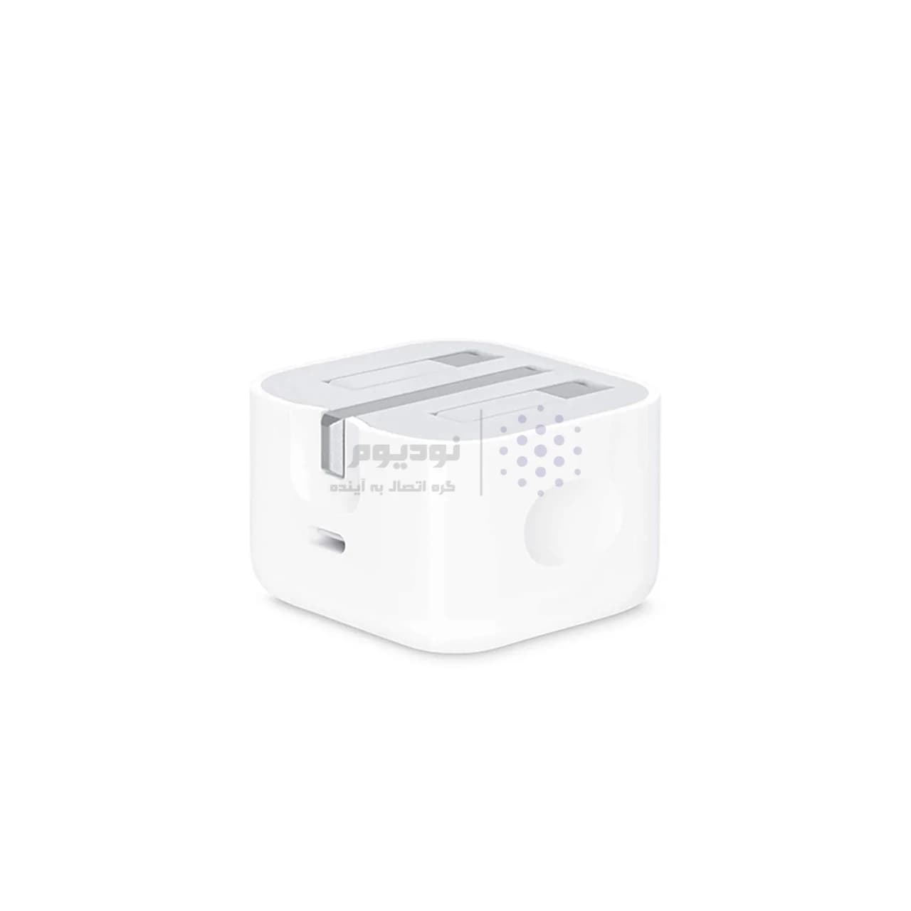 شارژر دیواری سه پین Apple مدل MUVT3B/A A2344 20W – سفید – اصل چین – kZN (گارانتی 12 ماهه Kezen) — تصویر ۲