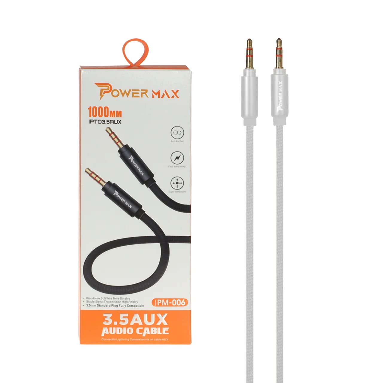 کابل Power Max Aux مدل PM-006 – سفید