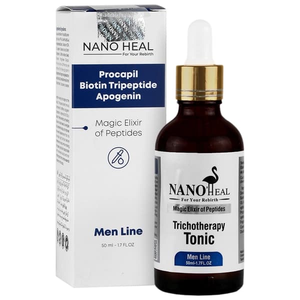 تونیک ضد ریزش مو آقایان نانوهیل 50ml | تقویت فولیکول و رشد مو
