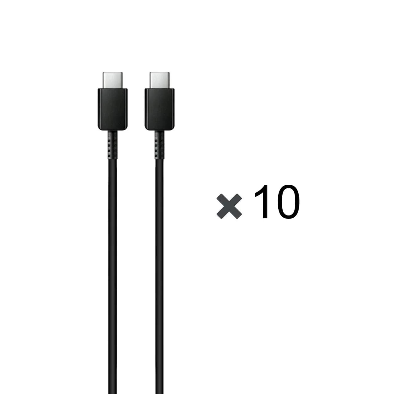 پک 10 عددی کابل شارژ 1 متری PD و فست SAMSUNG Type-C to Type-C 25W – مشکی – DST (گارانتی شش ماهه) – غیراصل