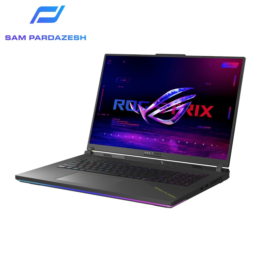 لپ تاپ گیمینگ ایسوس راگ 18 اینچی Asus ROG Strix G18 G814PH Ryzen 9 8940HX 16GB DDR5 2TB SSD 8GB RTX5050 — تصویر ۳