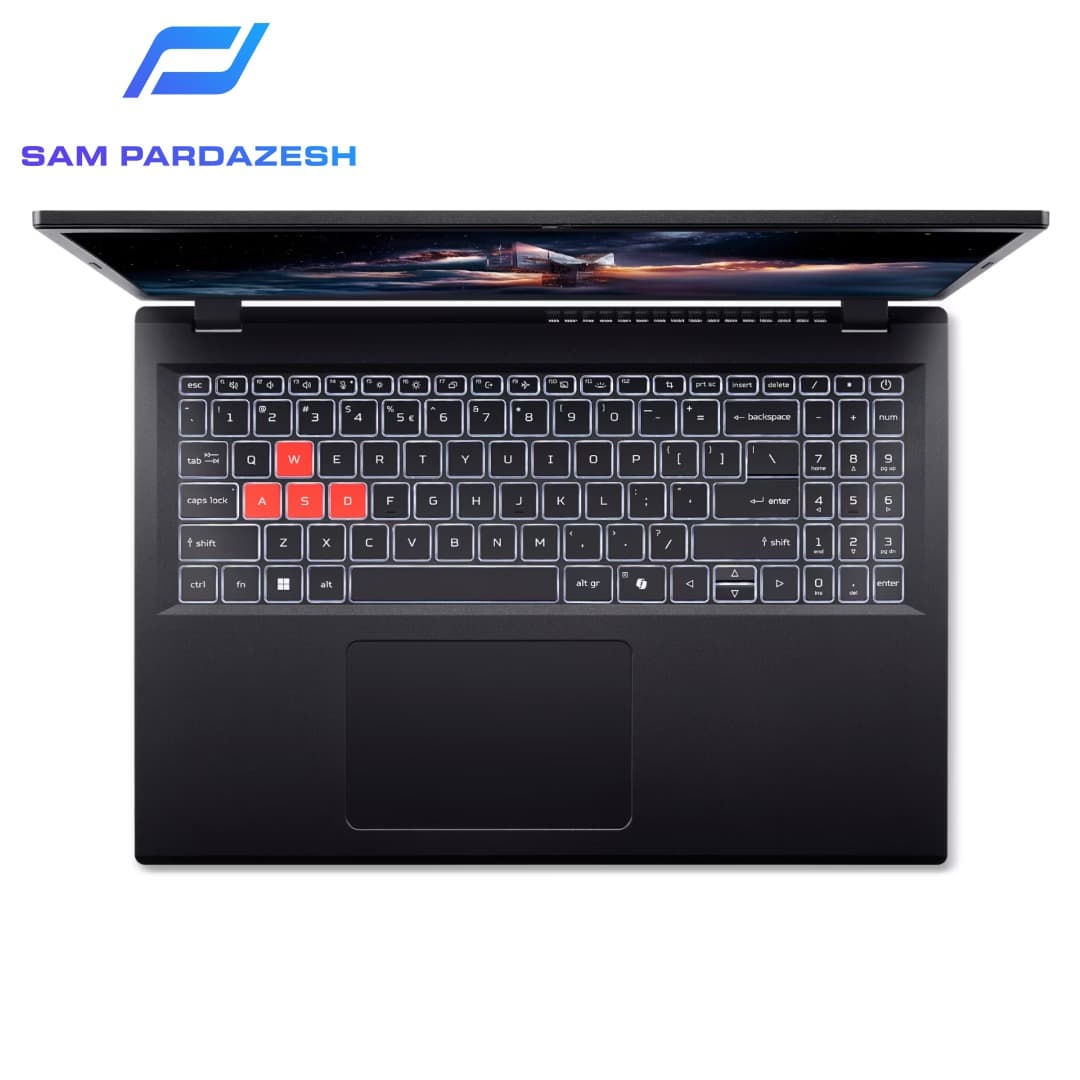 لپ تاپ گیمینگ ایسر 16 اینچی Acer Nitro Lite 16 NL16 Core i7 13620H 48GB DDR5 512GB SSD 6GB RTX3050 — تصویر ۴
