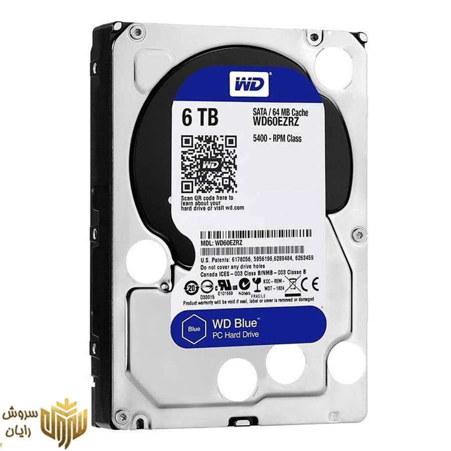 هارددیسک اینترنال وسترن دیجیتال مدل Blue WD60EZRZ ظرفیت 6 ترابایت — تصویر ۲