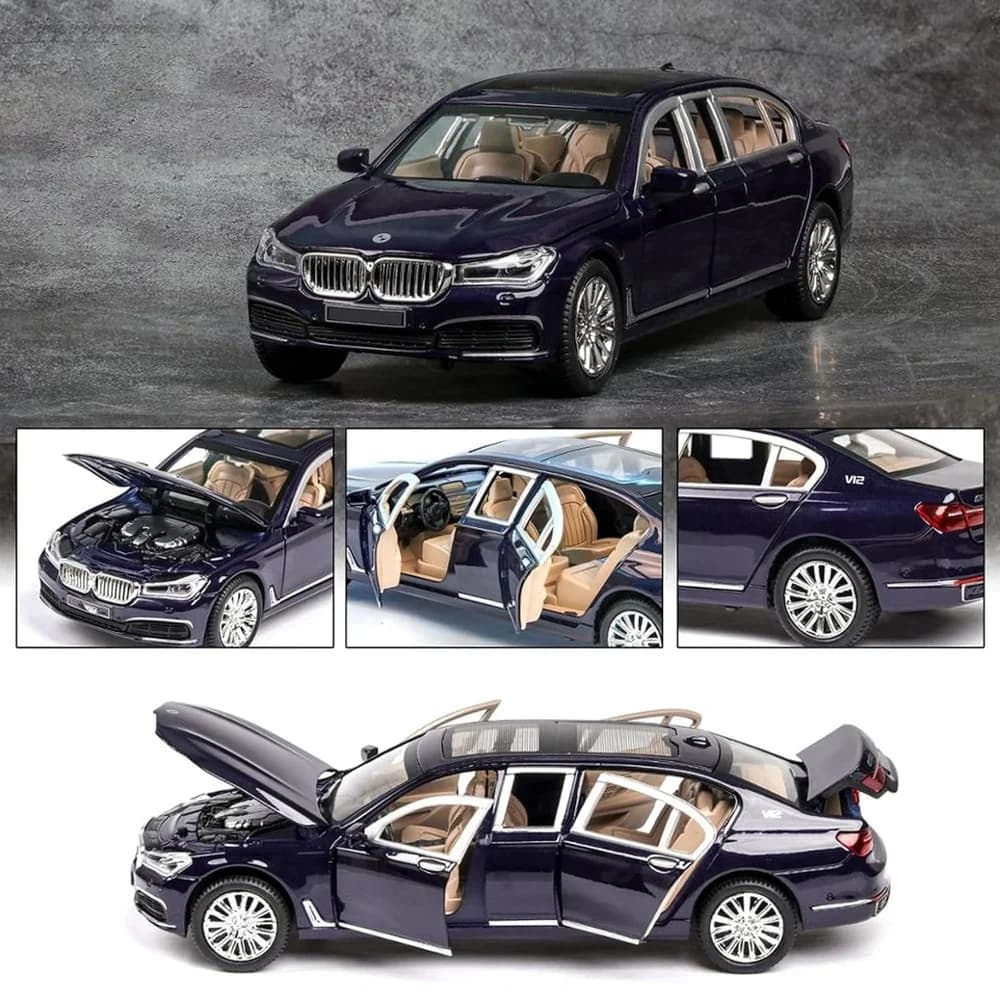 ماشین فلزی ماکت طرح اصلی بی ام دبلیو لیموزین bmw760LI — تصویر ۴