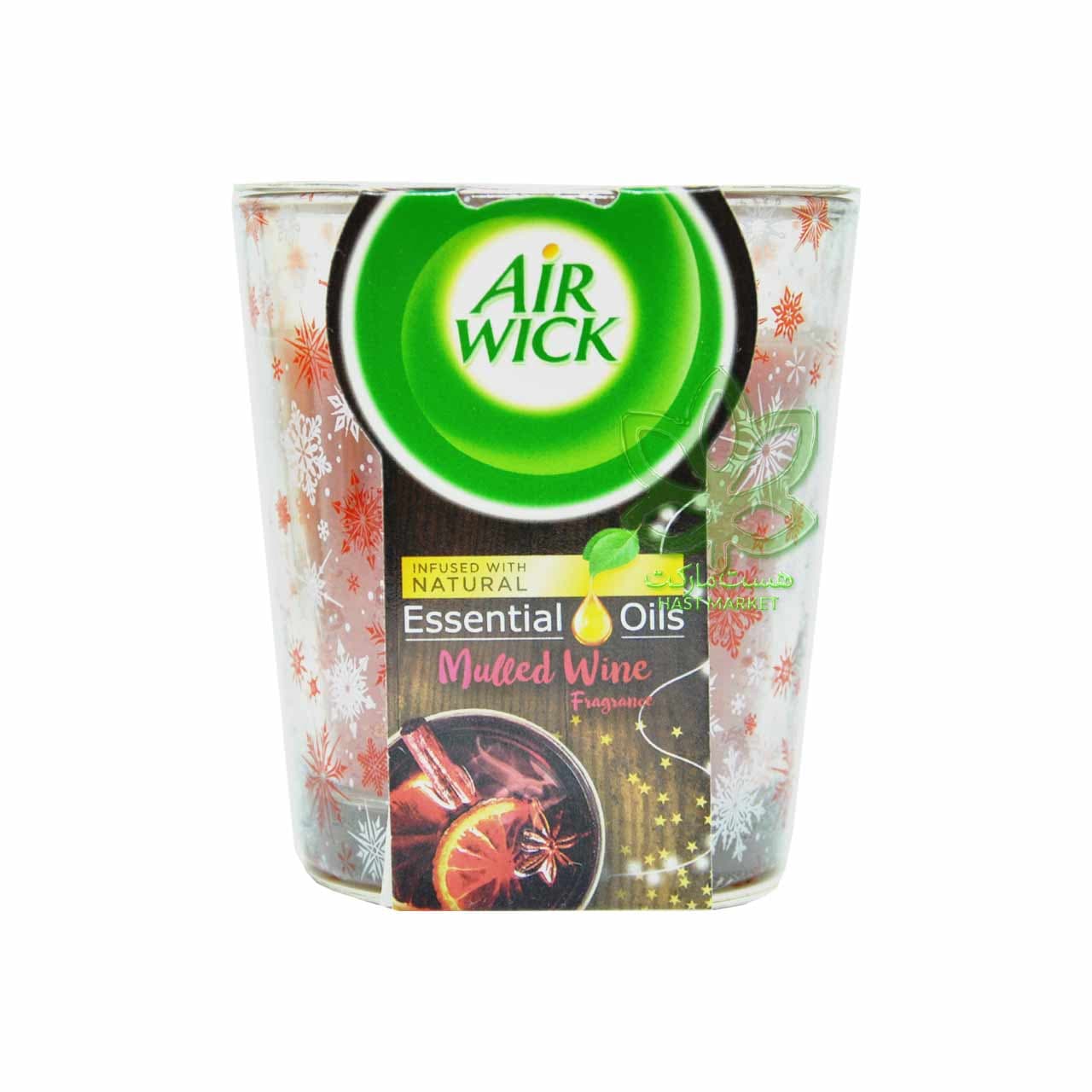 شمع معطر شیشه ای ایرویک مالتد واین 105 گرم – airwick