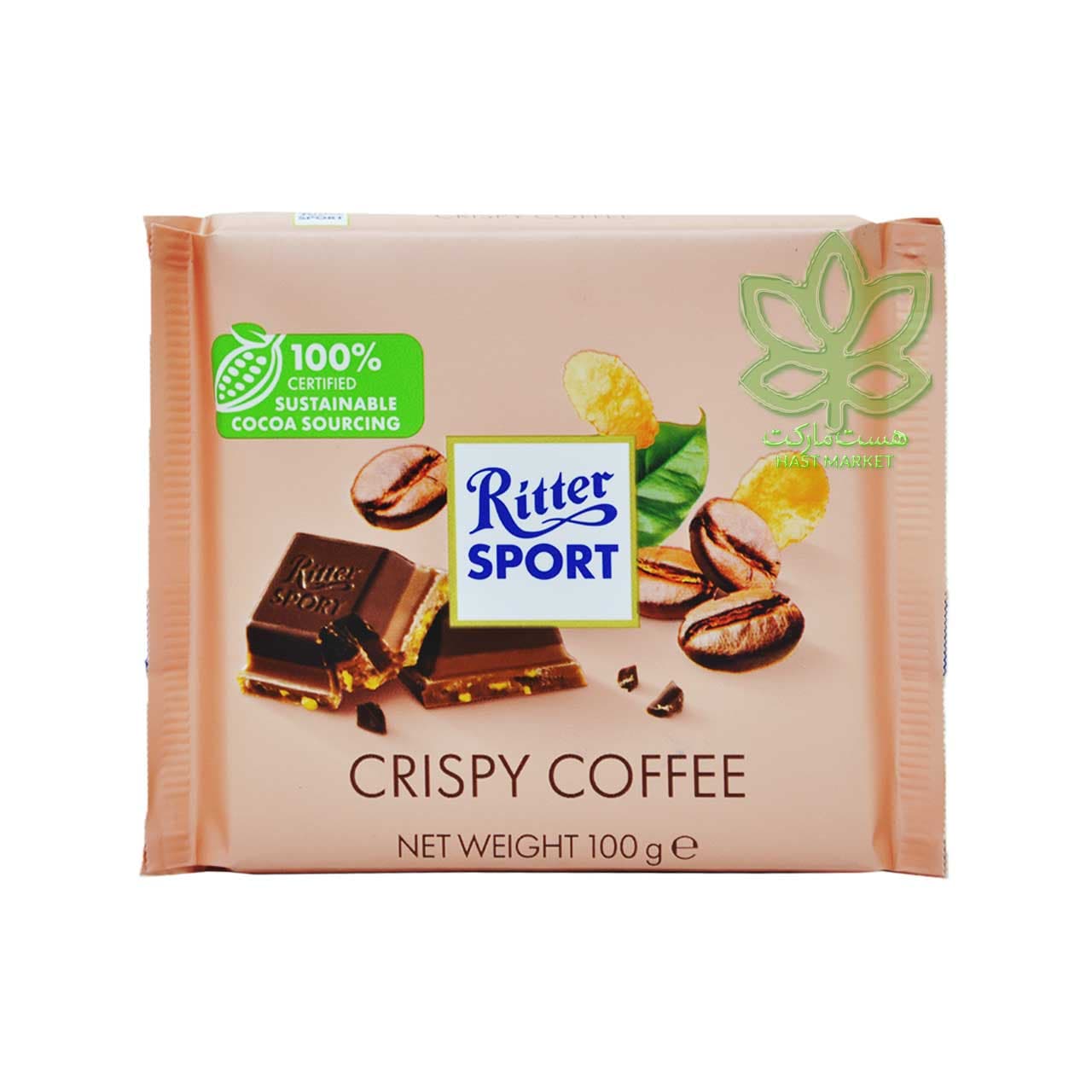 شکلات ریتر اسپرت کریسپی کافی 100 گرم – Ritter Sport