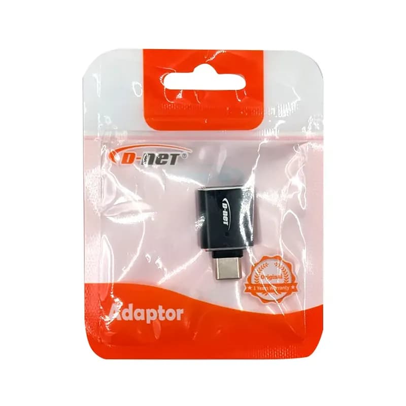 تبدیل OTG تایپ سی به USB3.0 دی نت مدل D-Net — تصویر ۳