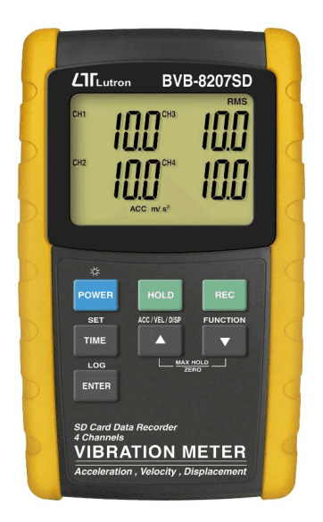 ویبریشن متر 4 کاناله لوترون مدل BVB-8207SD