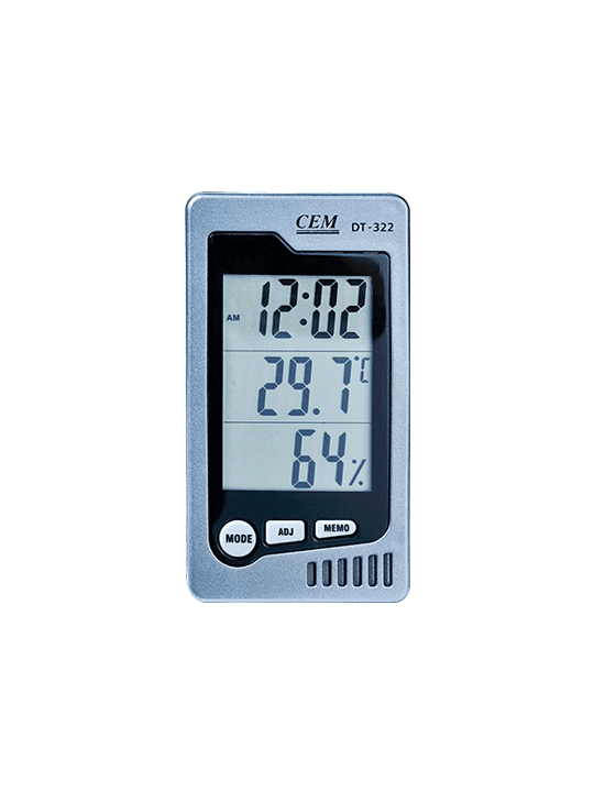 دماسنج و رطوبت سنج محیطی سی ای ام مدل DT-322