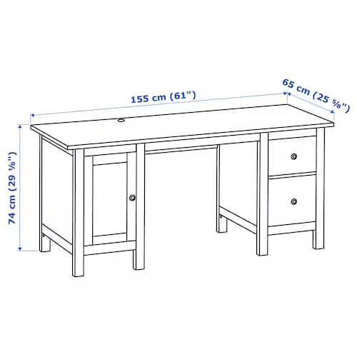میز تحریر ایکیا مدل HEMNES — تصویر ۲