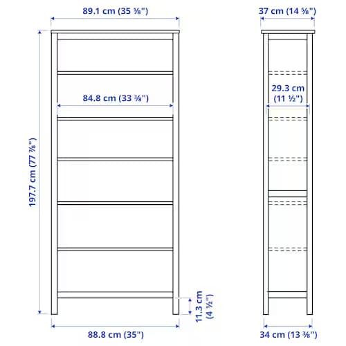 کتابخانه ایکیا مدل HEMNES — تصویر ۴
