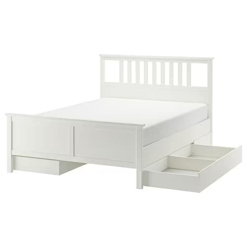 قاب تخت با 4 جعبه نگهداری ایکیا مدل HEMNES