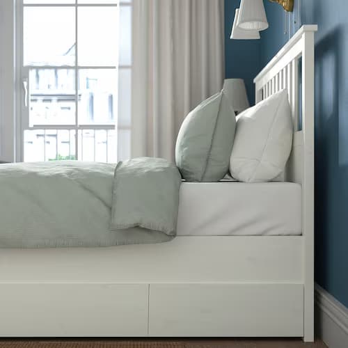 قاب تخت با 4 جعبه نگهداری ایکیا مدل HEMNES — تصویر ۵