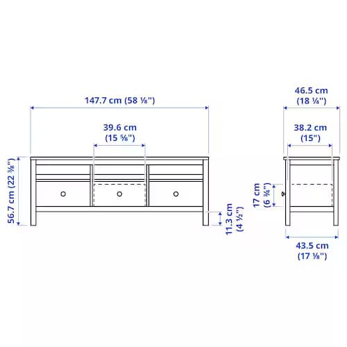 میز تلویزیون ایکیا مدل HEMNES — تصویر ۲