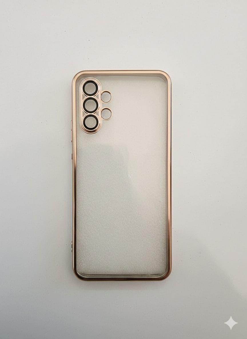 قاب گوشی مای کیس شفاف مناسب برای مدل SAMSUNG A13 – طلایی
