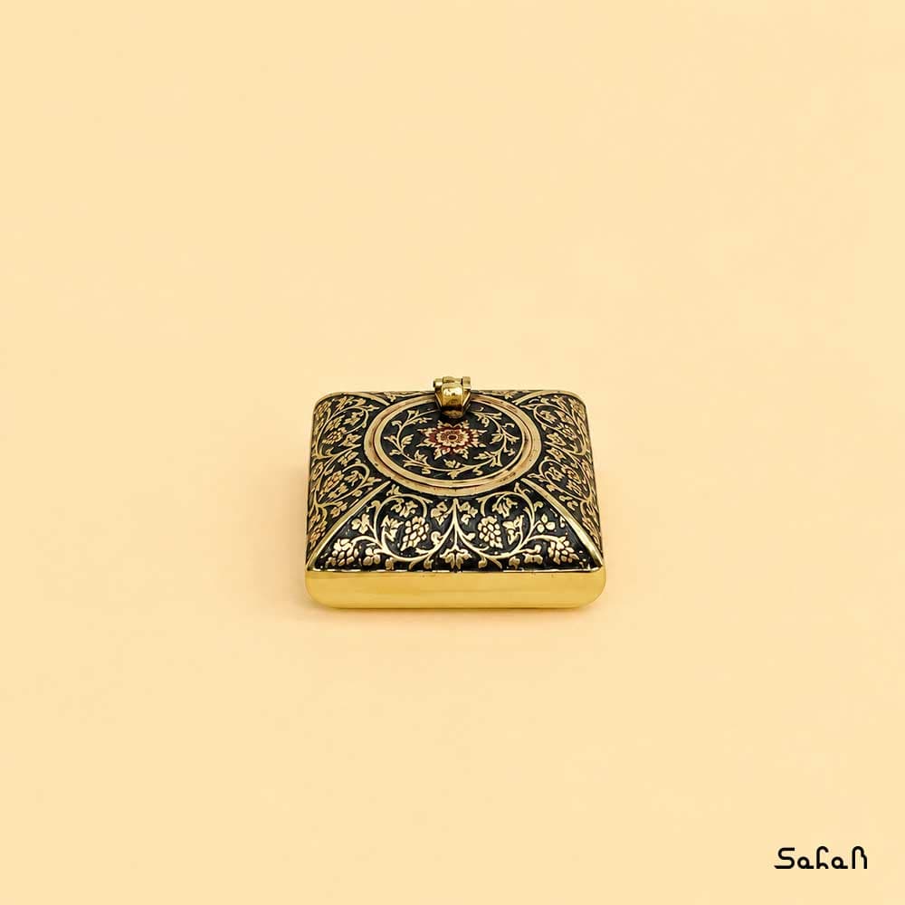 زیرسیگاری برنجی میناکاری طرح انگور