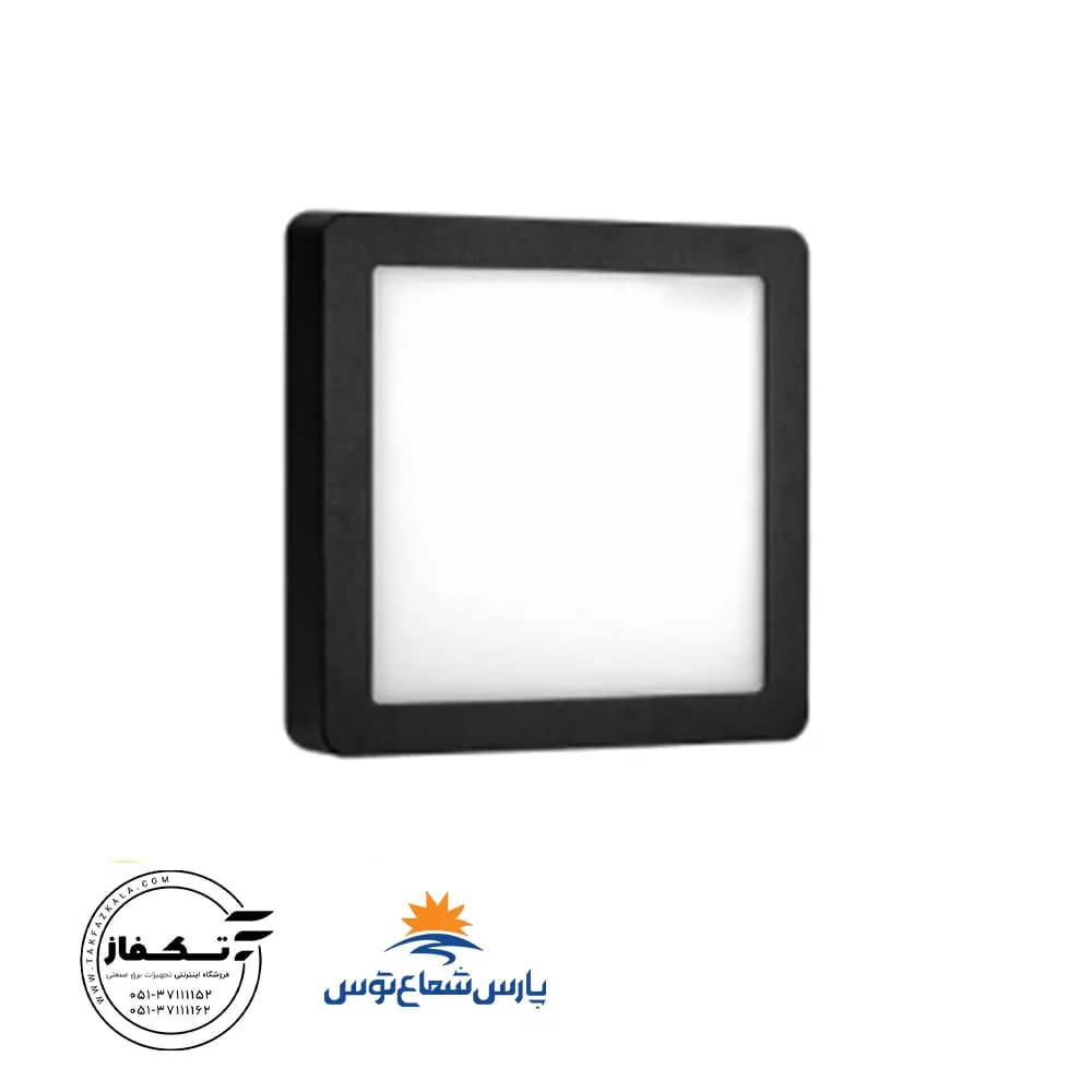 پنل روکار رونا 30 وات بدنه مشکی20*20 مربع پارس شعاع توس