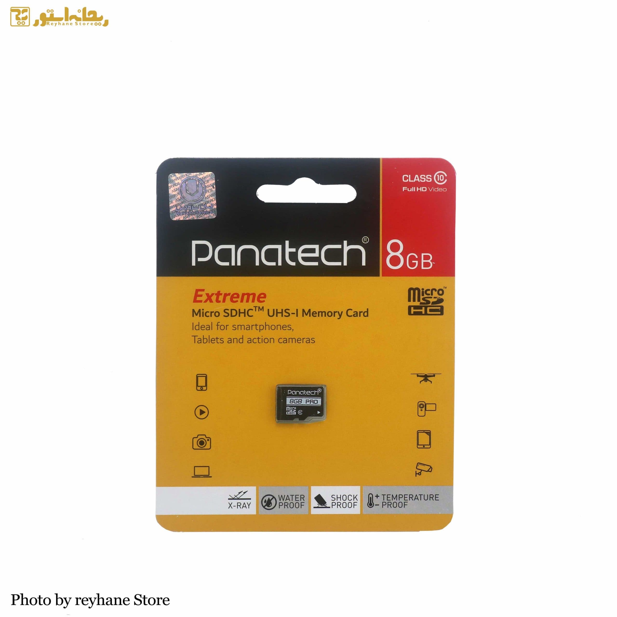 کارت حافظه microSDHC UHS-I پاناتک ظرفیت 8 گیگابایت