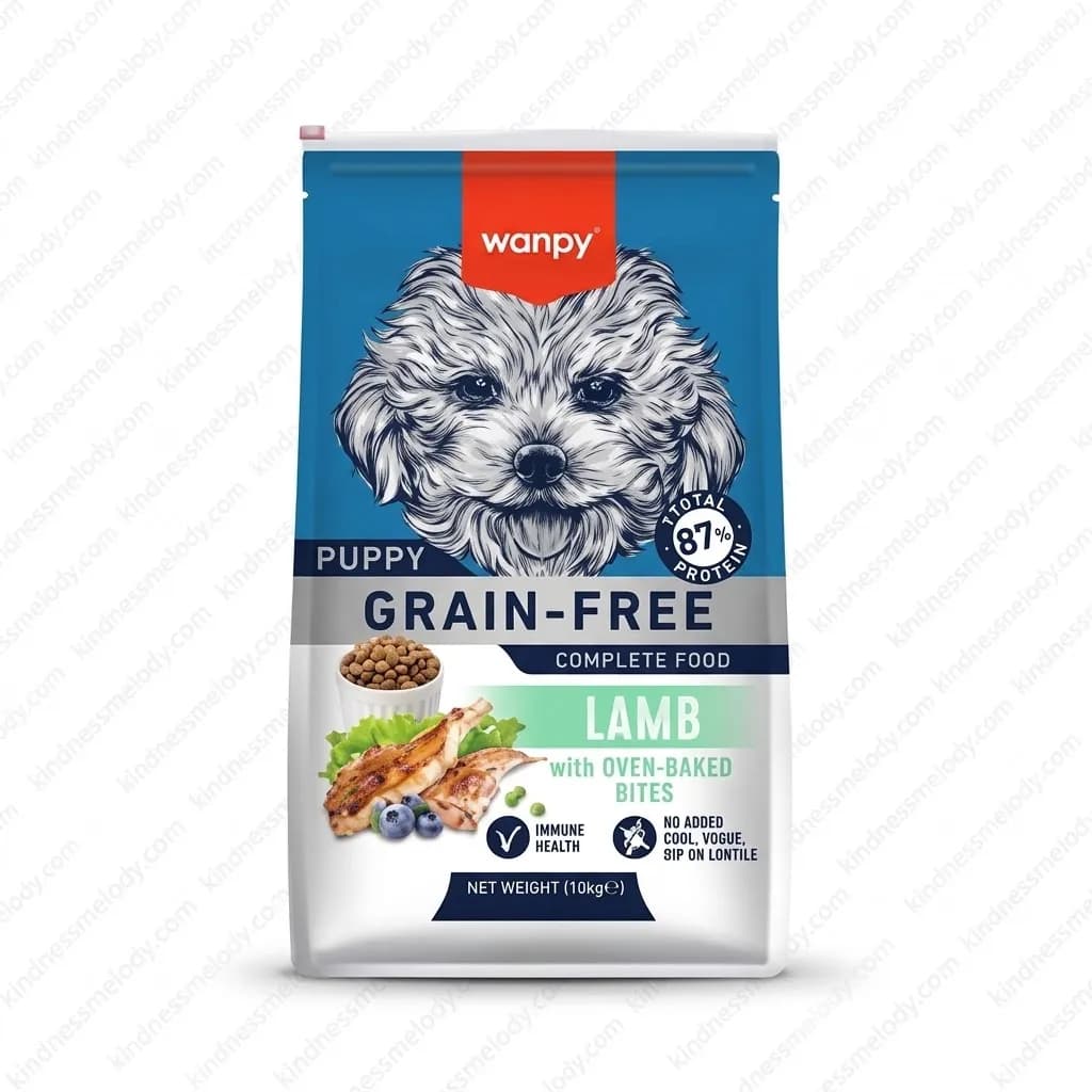غذای خشک توله سگ ونپی با طعم گوشت بره Wanpy Puppy Dry Dog Food Lamb Flavor وزن ۱۲ کیلوگرم