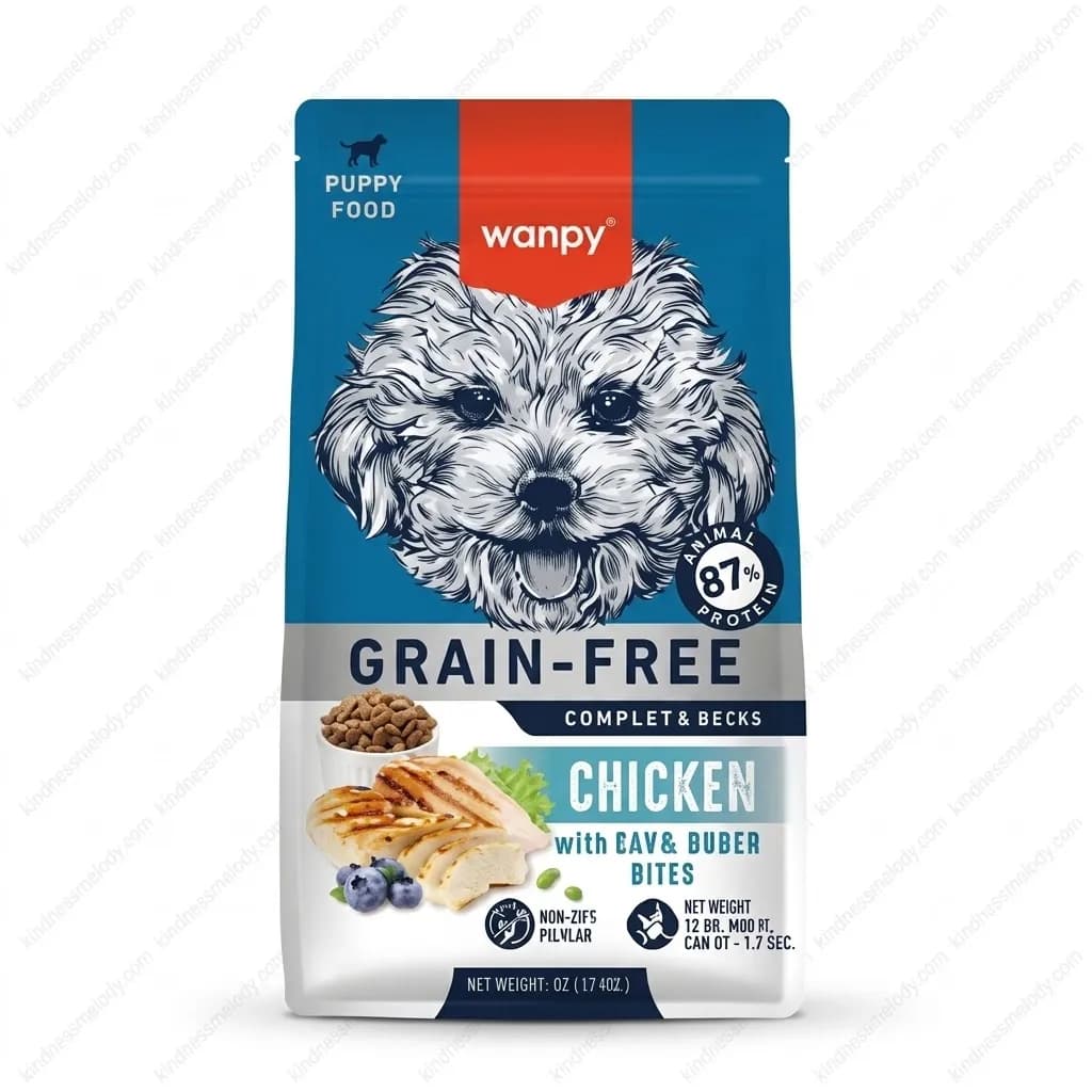 غذای خشک توله سگ ونپی طعم مرغ Wanpy Chicken Flavour Dry Dog Food بسته ۱۲ کیلوگرمی