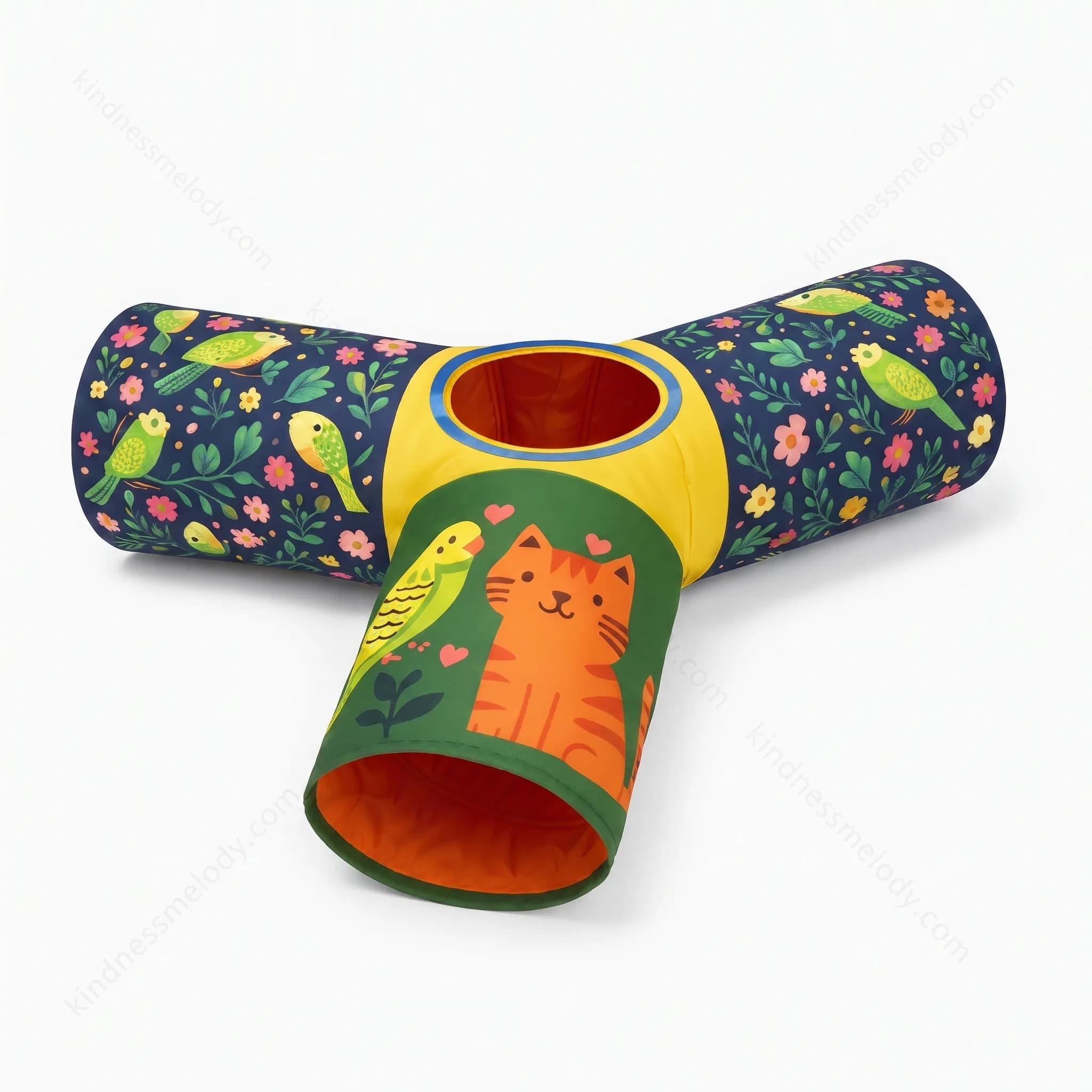 تونل بازی گربه طرح سه کانال دلبر تادو Delbar Tado Cat Tunnel Three Channels