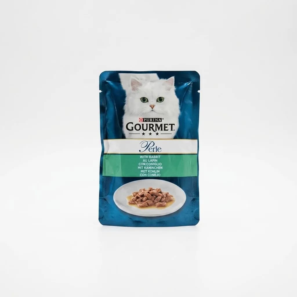پوچ گورمت پرل گربه با طعم خرگوش Gourmet Perle Rabbit Cat Pouch وزن ۸۵ گرم