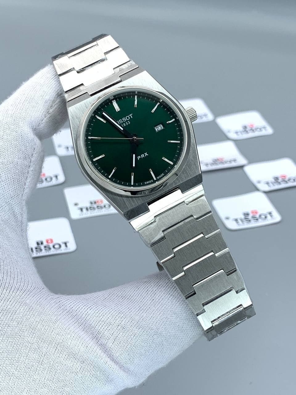 ساعت مردانه تیسوت PRX فلزی جدید و رنگ ثابت کیفیت عالی دارای رنگبندی کد 1923035