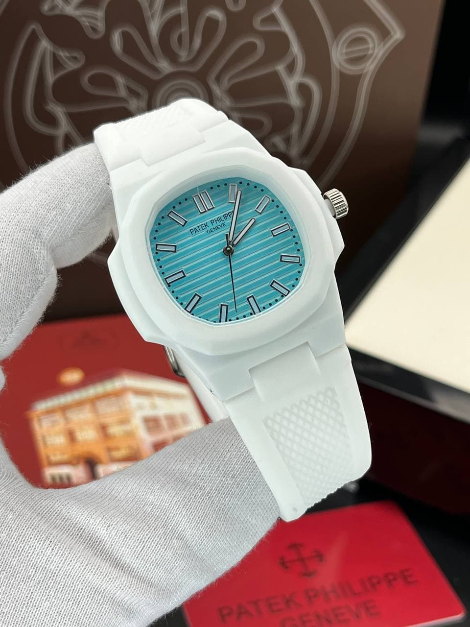 ساعت مردانه پتک فیلیپ بند رابر ضدآب رنگ ثابت دارای رنگبندی کد 1923032